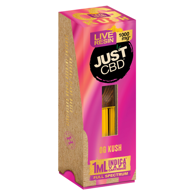 1000mg OG Kush Live Resin CBD Vape Cartridge